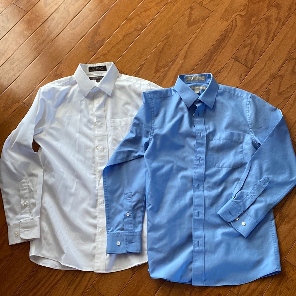 Nordstrom bundle of 2 dress shirts boys sz 10
